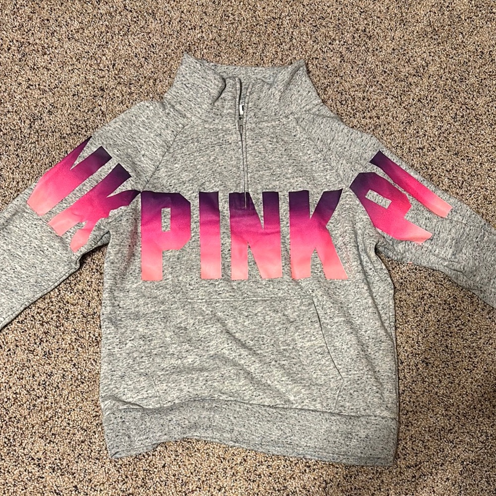 PINK Victoria's Secret Gray and Pink Jacket